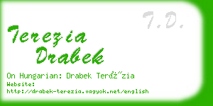 terezia drabek business card